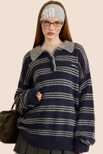 Versatile Striped Knitwear