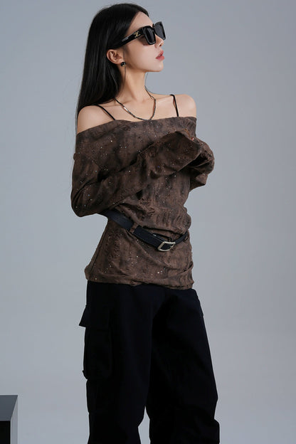 American Wasteland Off-Shoulder Top