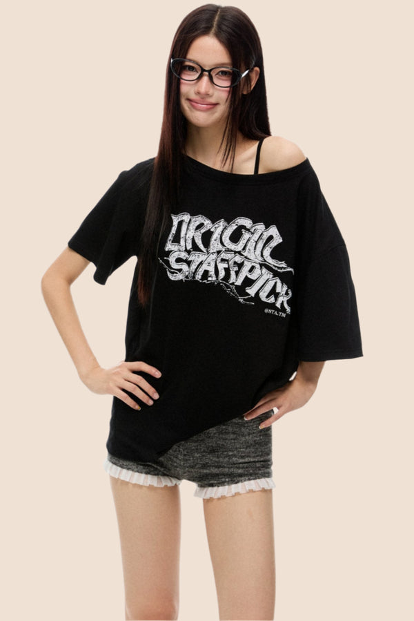 Retro Cutout T-Shirt