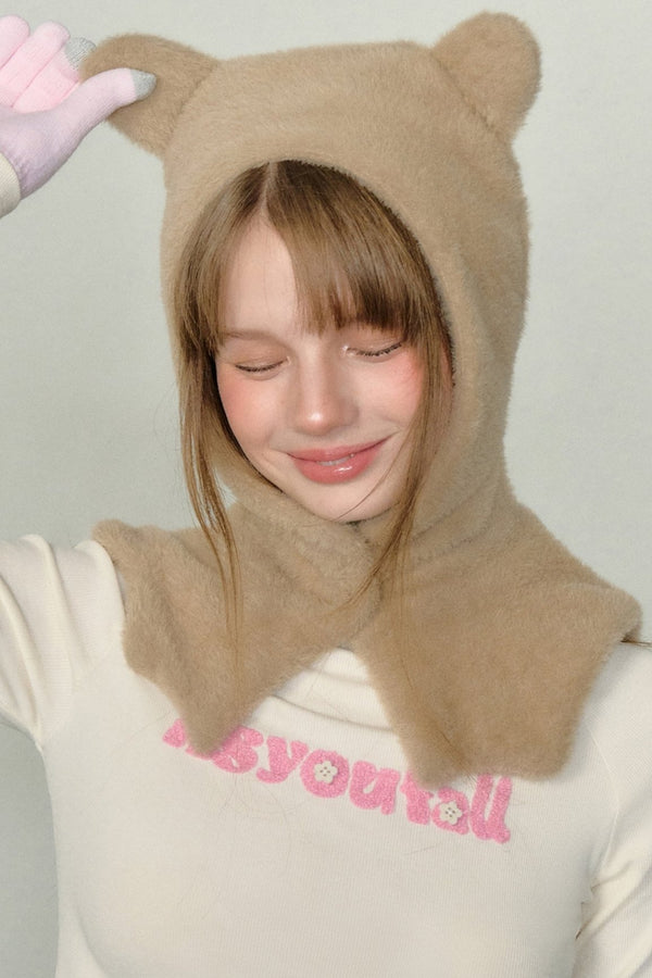 AYF Bear Pattern Knit Cap