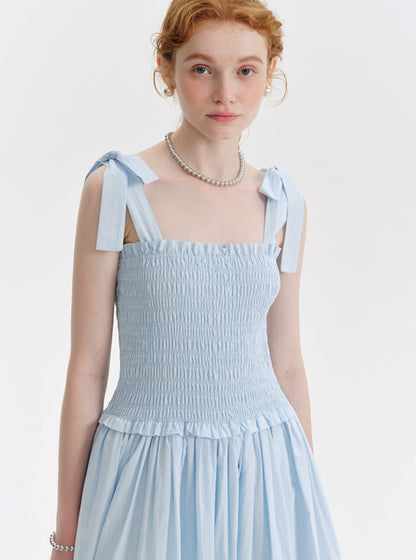 Pleated Puffy Cake Dress