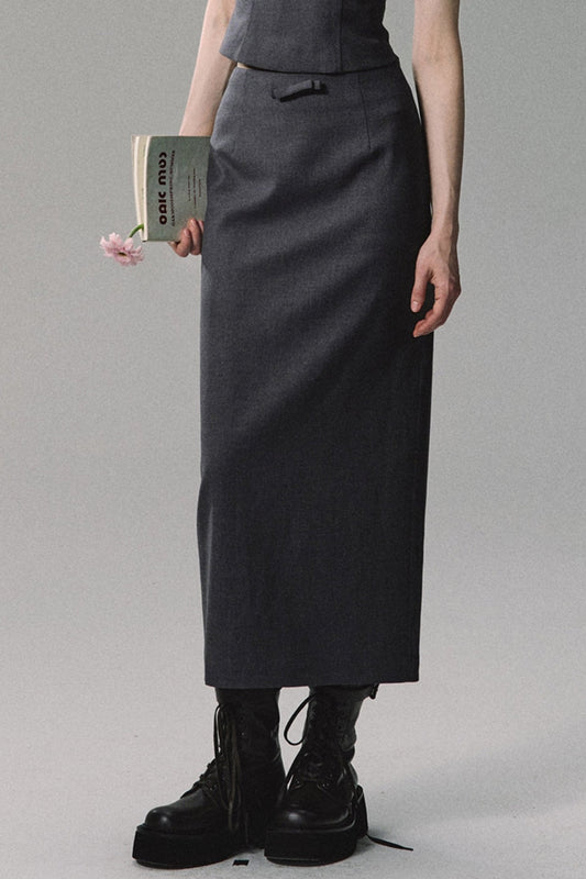 Starry Sky Gray Long Skirt