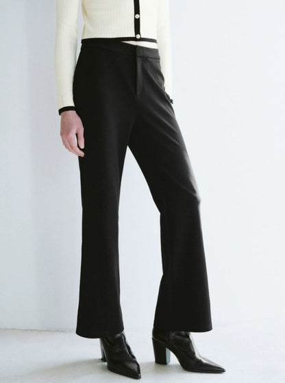 High-waisted Thin Flared Pants