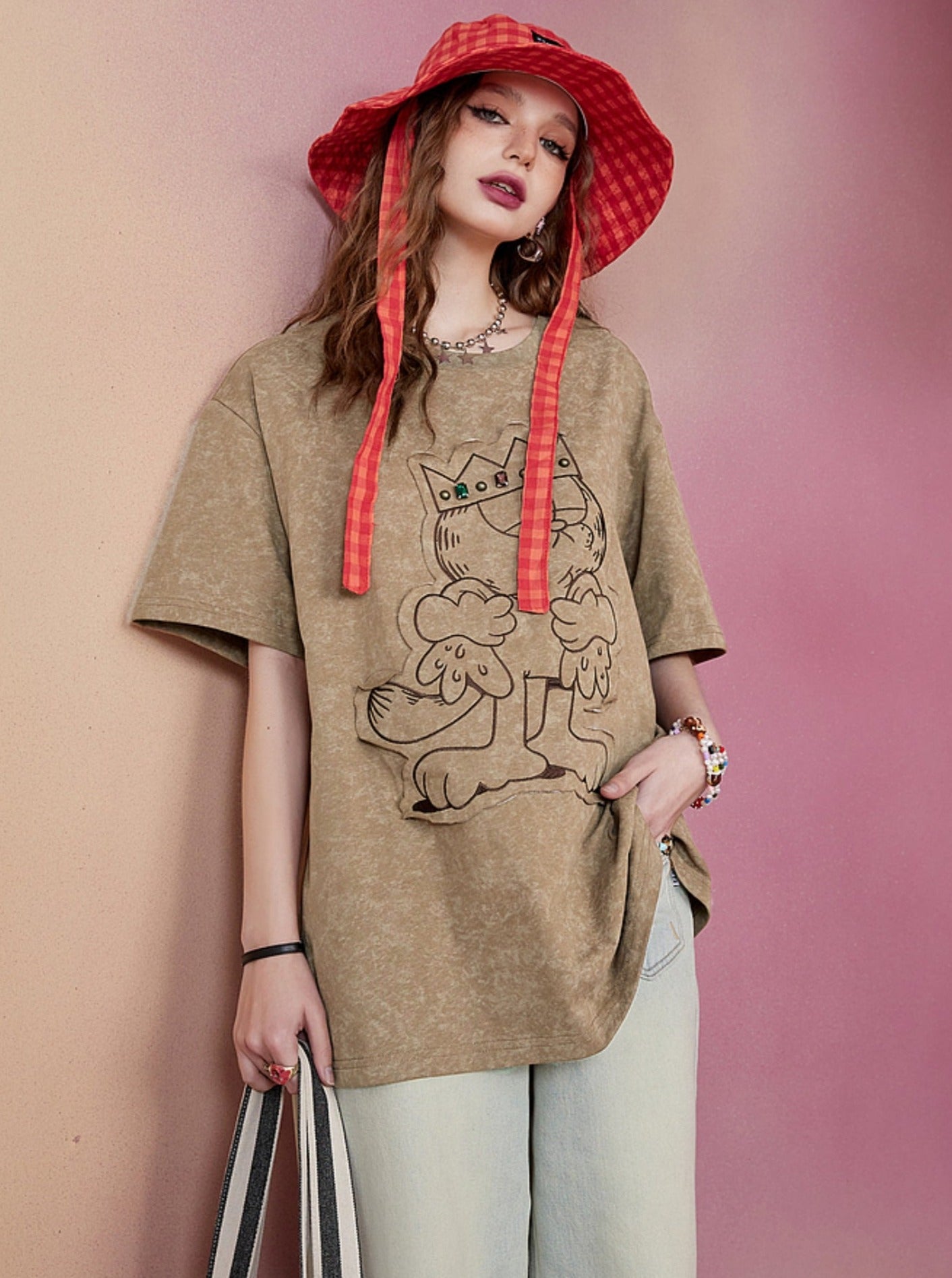 Retro Loose Print T-Shirt