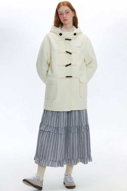 Puff Academy Hooded Tweed Coat