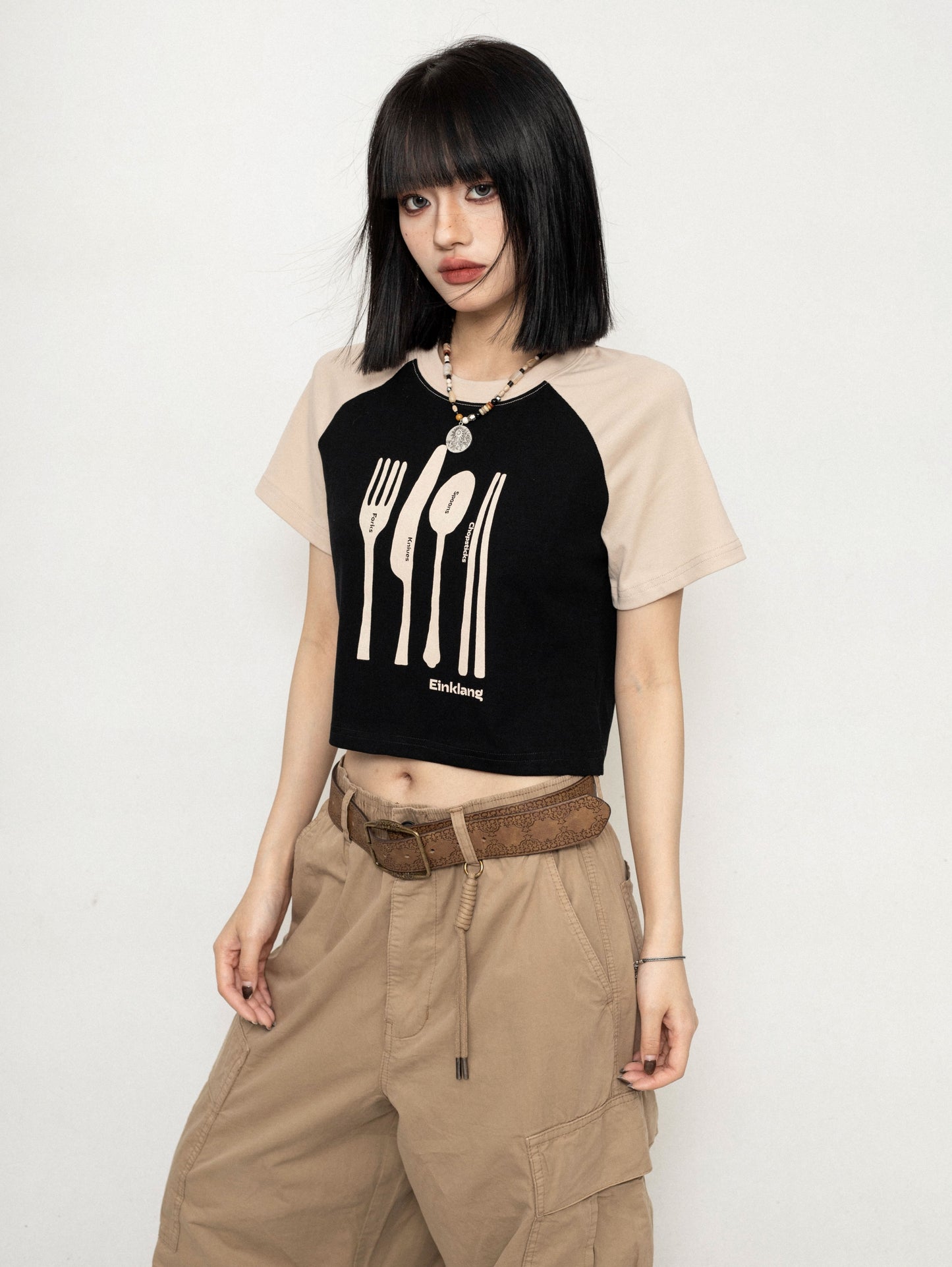 Retro Shoulder Thin T-Shirt