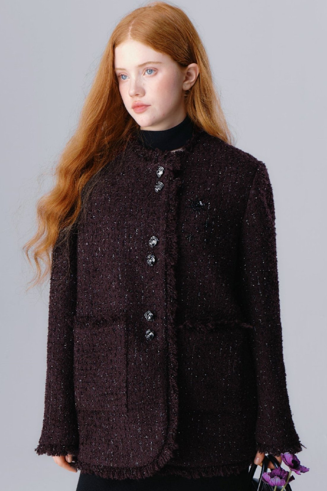 Salt Tea Spice Wool Short Jacket