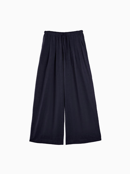 Chic Linen-Cotton Blazer & Wide Leg Pant Set-Up