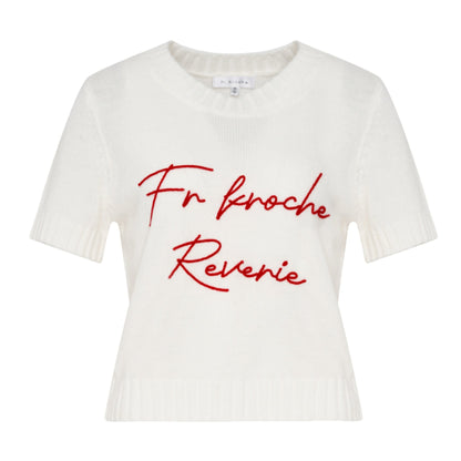 Bow Patch Denim Halter Skirt