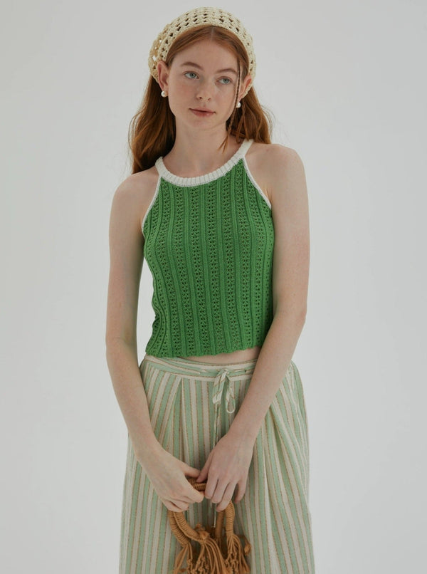 Retro Cut-Out Suspender Top