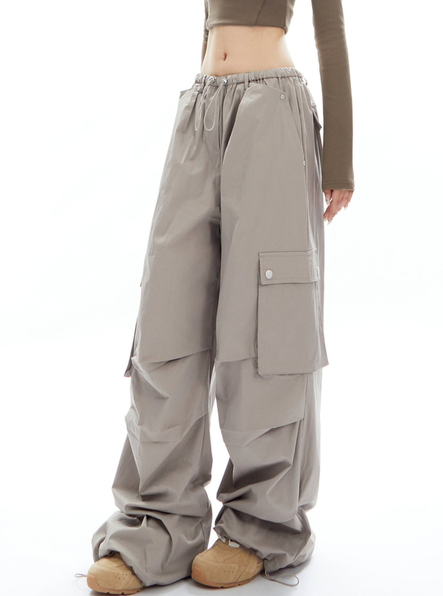 Loose Casual Straight Wide-Leg Pants