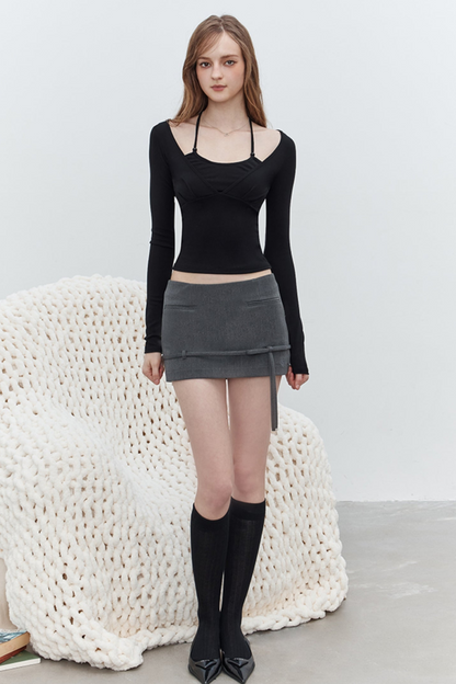 Spice A-line Halter Skirt