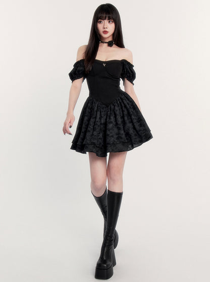 Dark Niche Design Puffy Dress