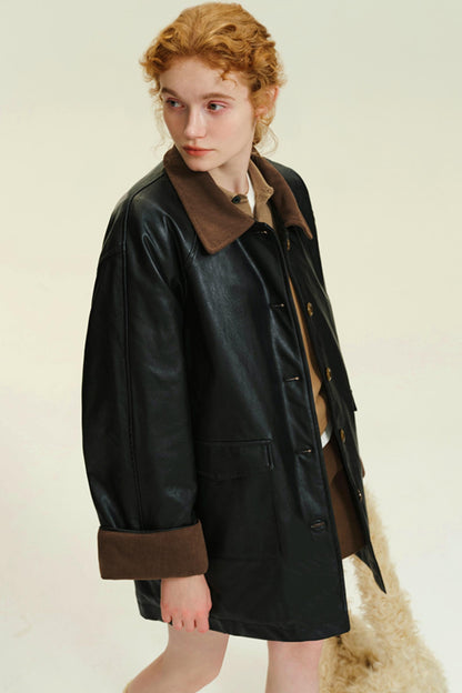 Bath Vintage PU Leather Jacket