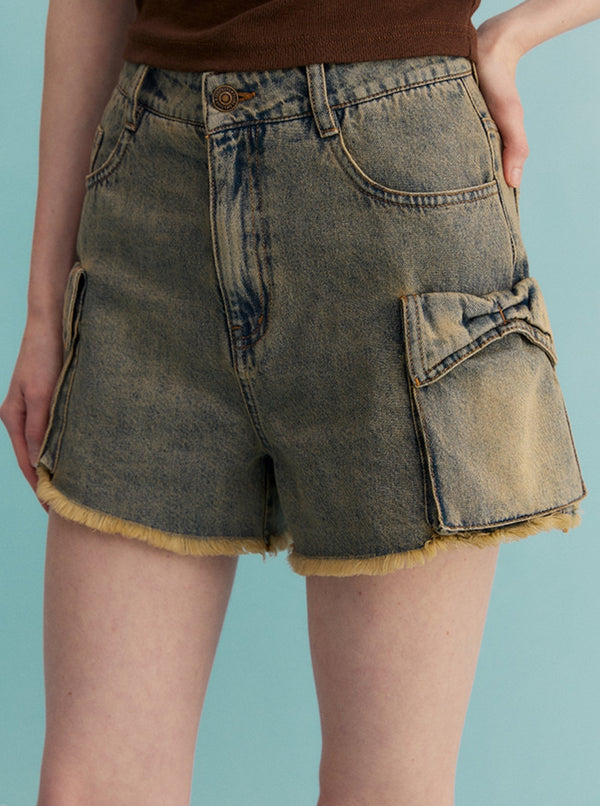 Pocket Raw Trim Babes A-Line Pants