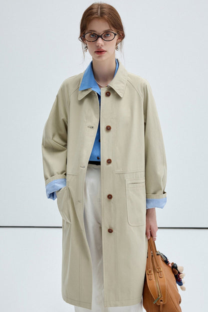 Classic British Silhouette Trench Coat