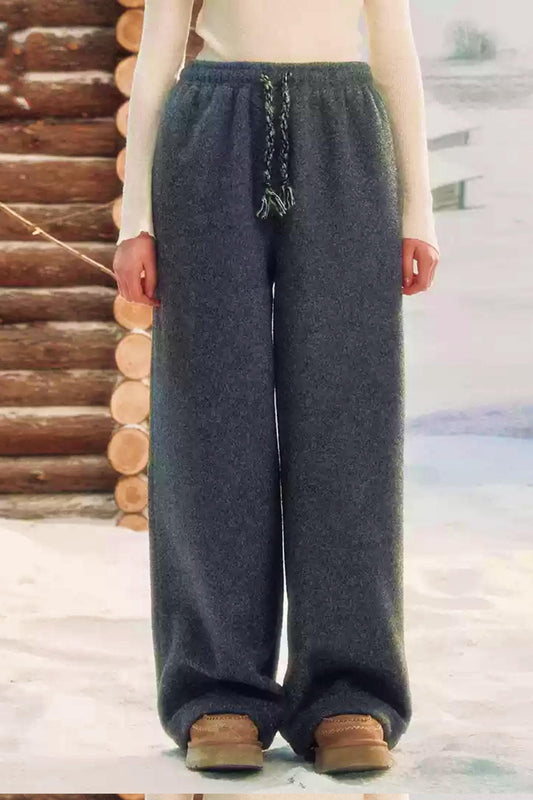 Premium Drawstring Straight Pants