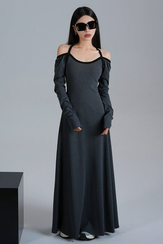 Original Black Slim Fit Midi Dress