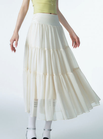 Oberla Shirred A-Line Skirt