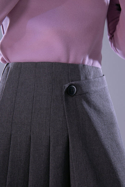 MOONLIT NIGHT SIDE PLEATED SKIRT