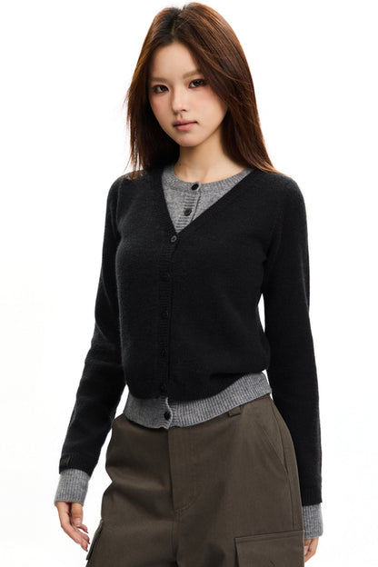 Relaxed Contrast Crewneck Top