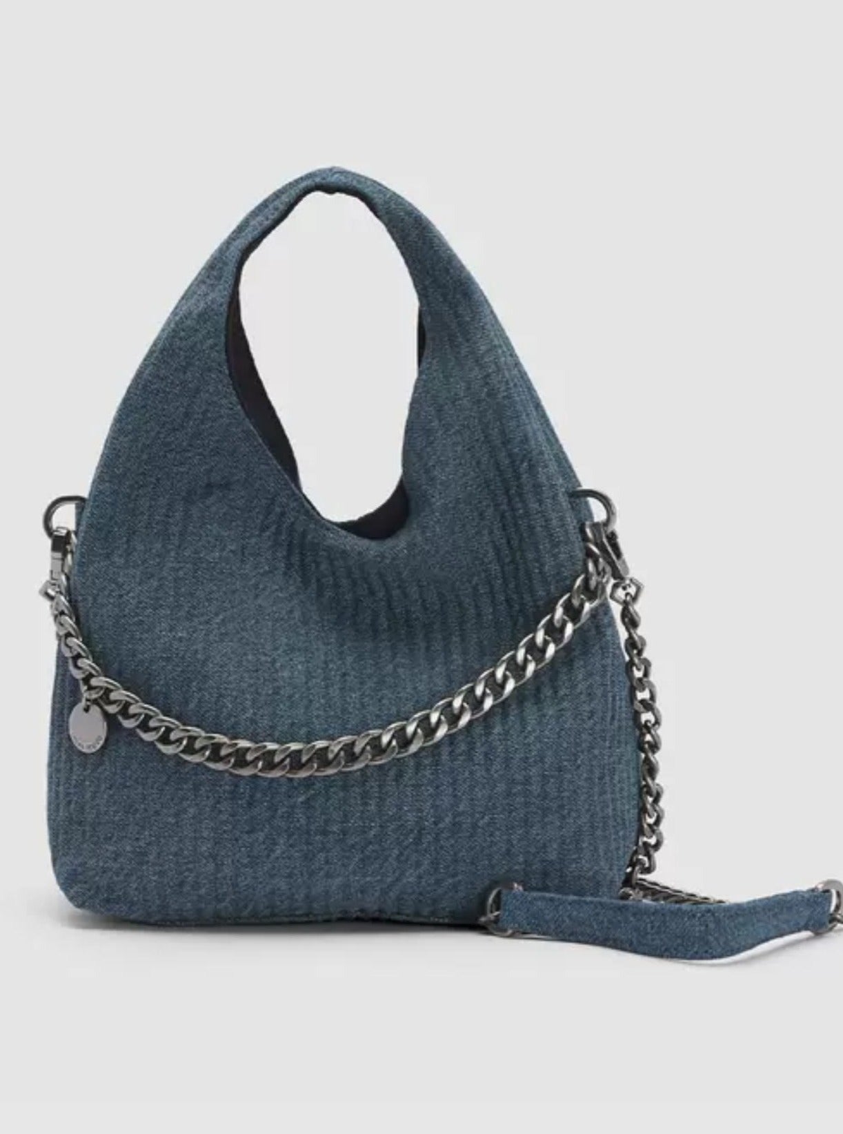 Vintage Denim Handheld Crossbody Bag