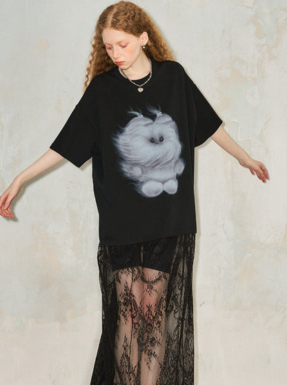 Monster Print T-shirt Dress