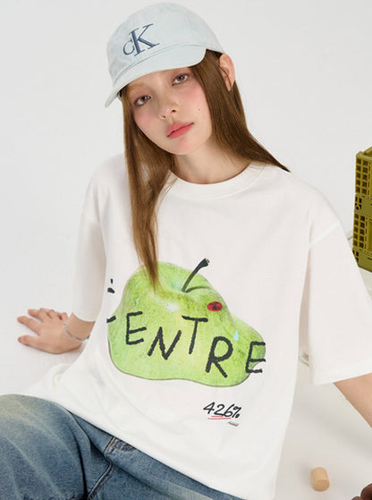 Loose Fit Melt Apple T-Shirt