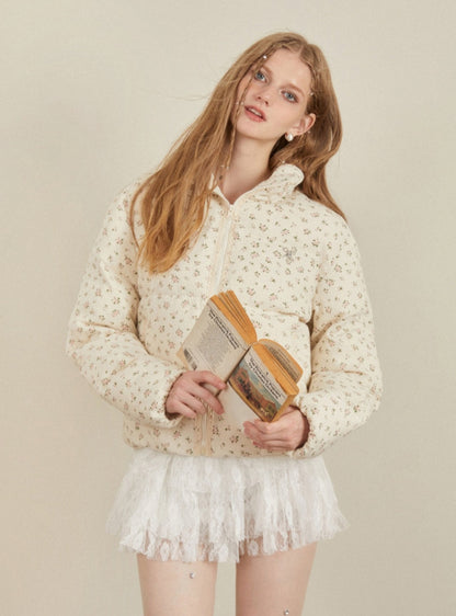 Lace Small Floral Cotton Coat