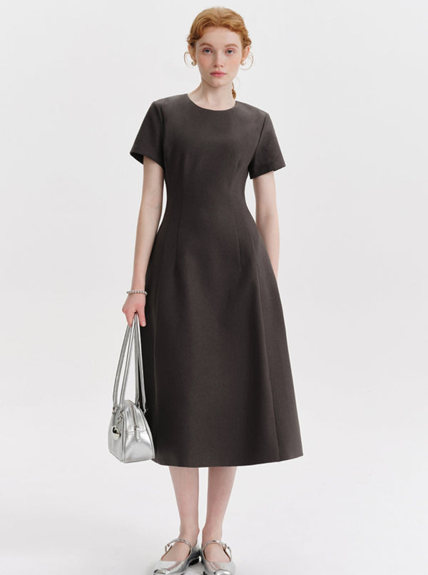 Hepburn Style Slim Long Dress