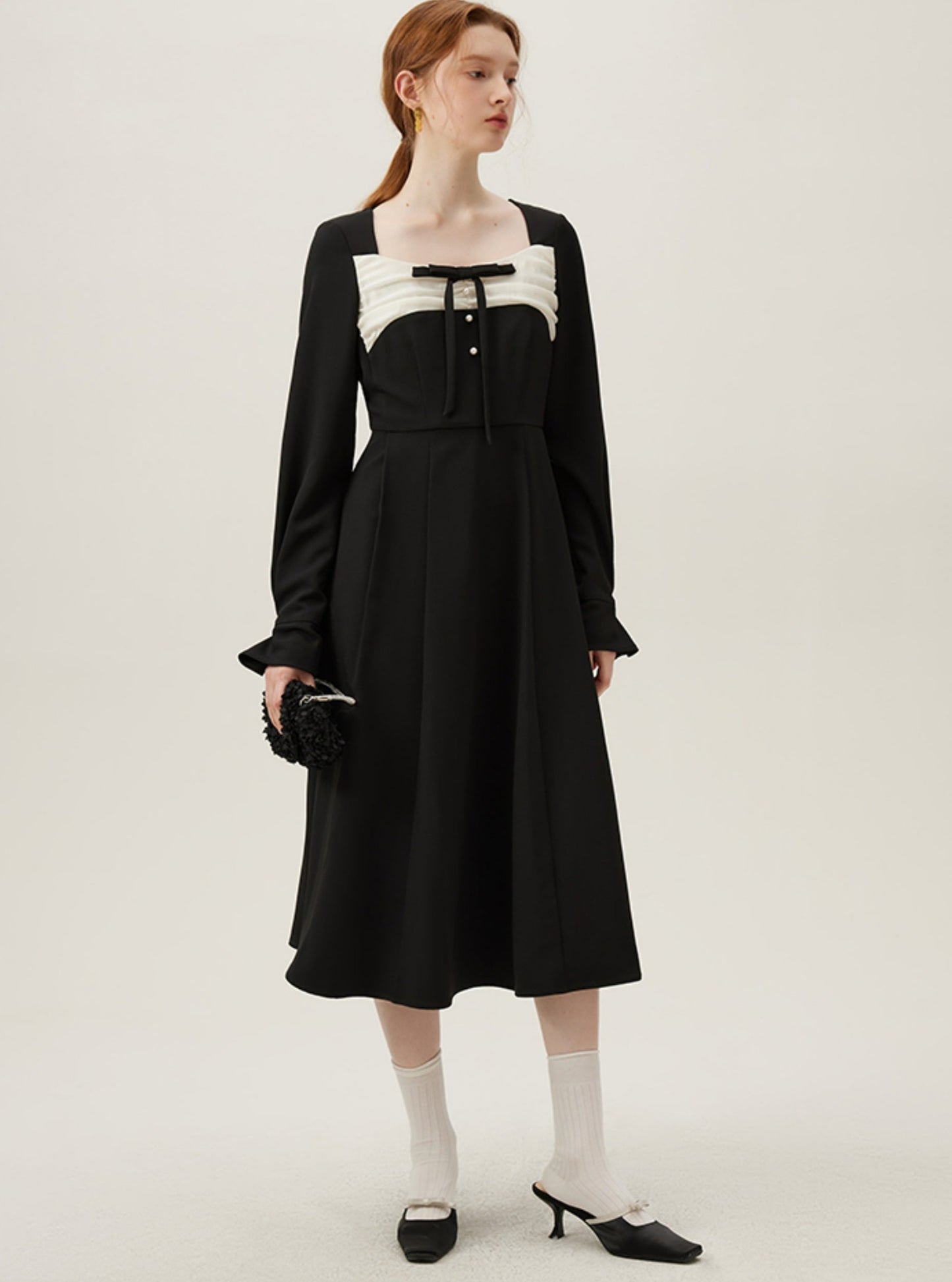 Hepburn French Black Everyday Dress