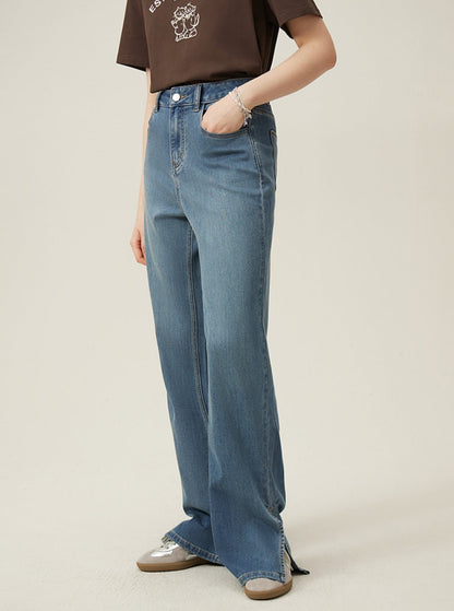 Vintage Versatile Straight Jeans Pants