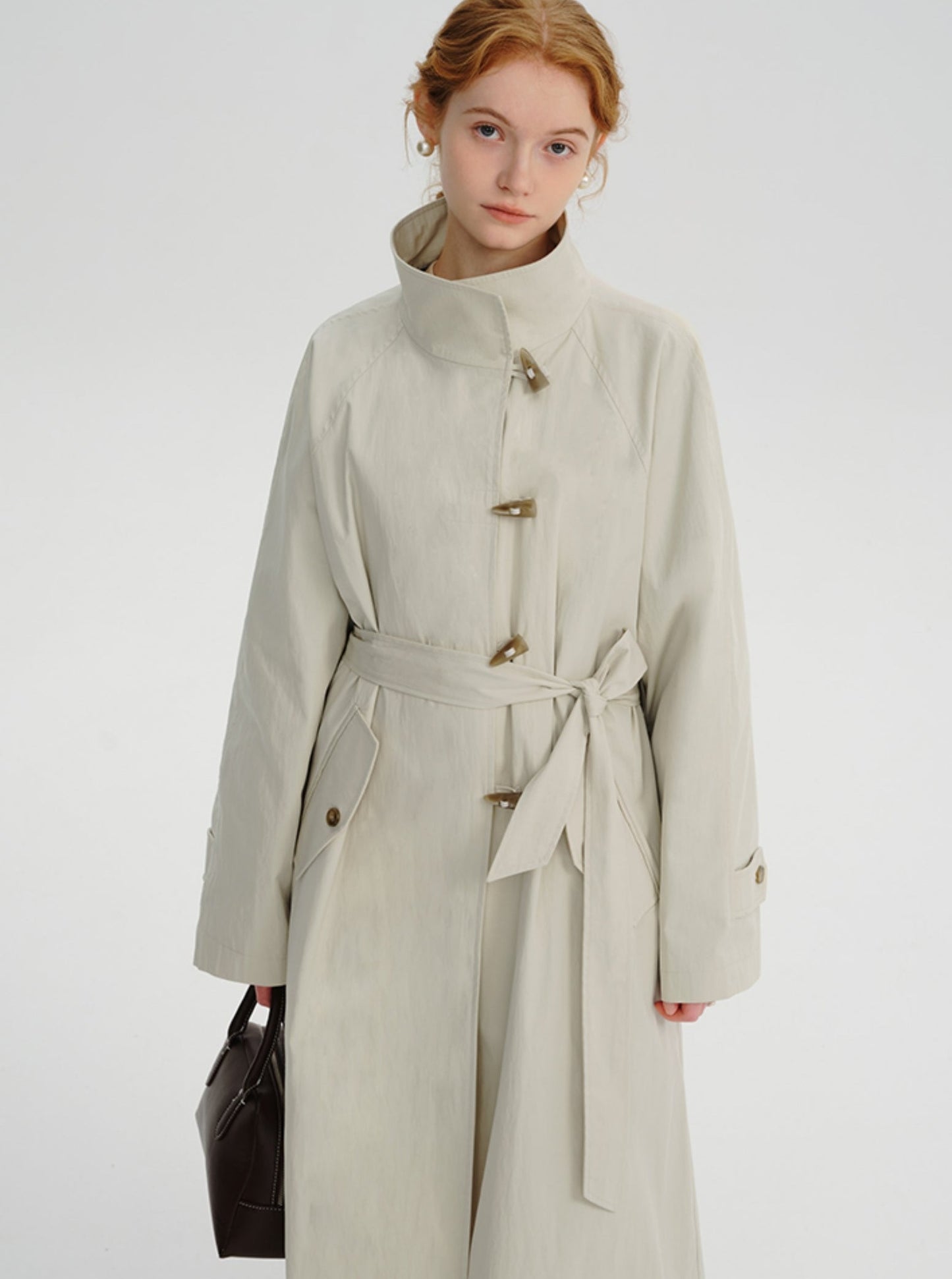 mid-length trench coat