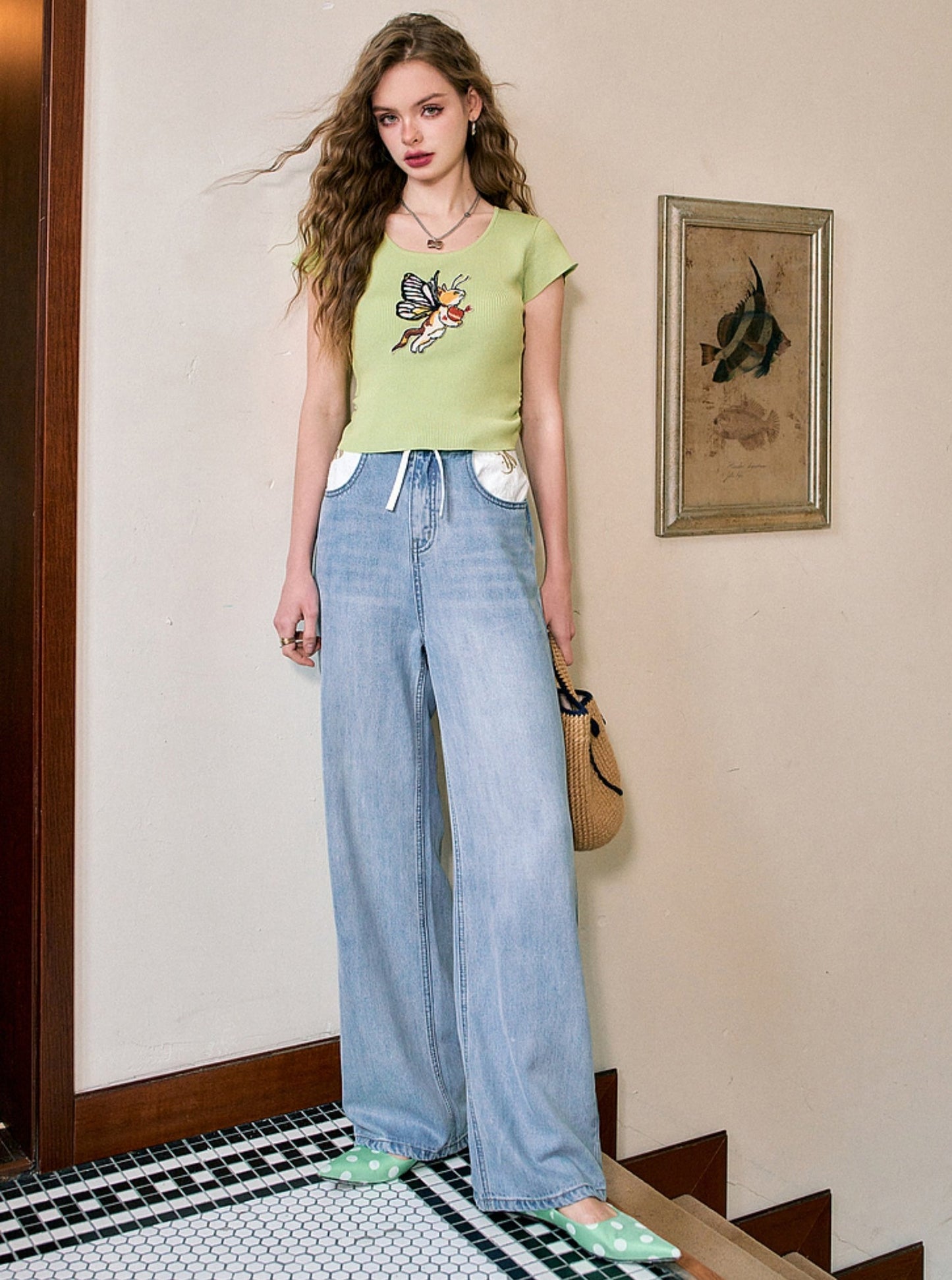 Loose and Skinny Wide-Leg Pants