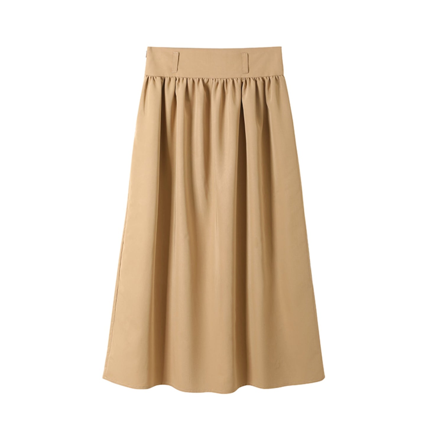 Summer Khaki A-Line Skirt