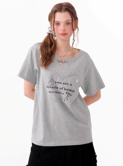 Loose Embroidered T-Shirt