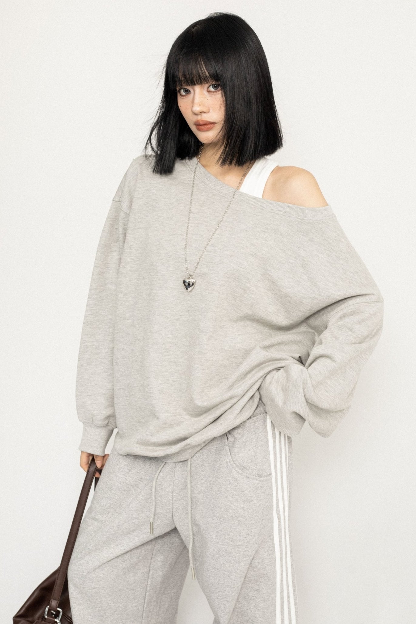 Early Autumn Off-Shoulder Sweatshirt