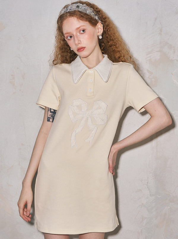 Girly Bow Midi Dress