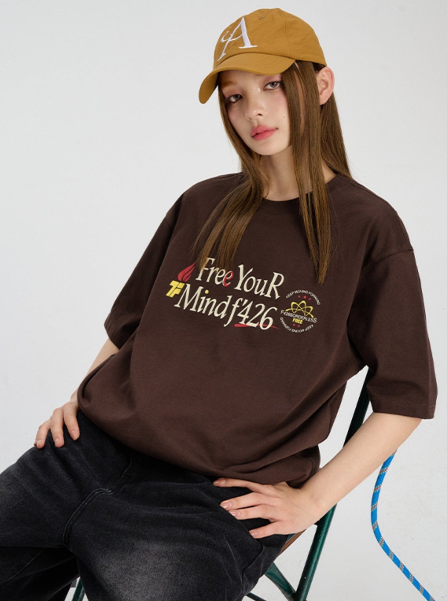 Loose Fit Slogan T-Shirt