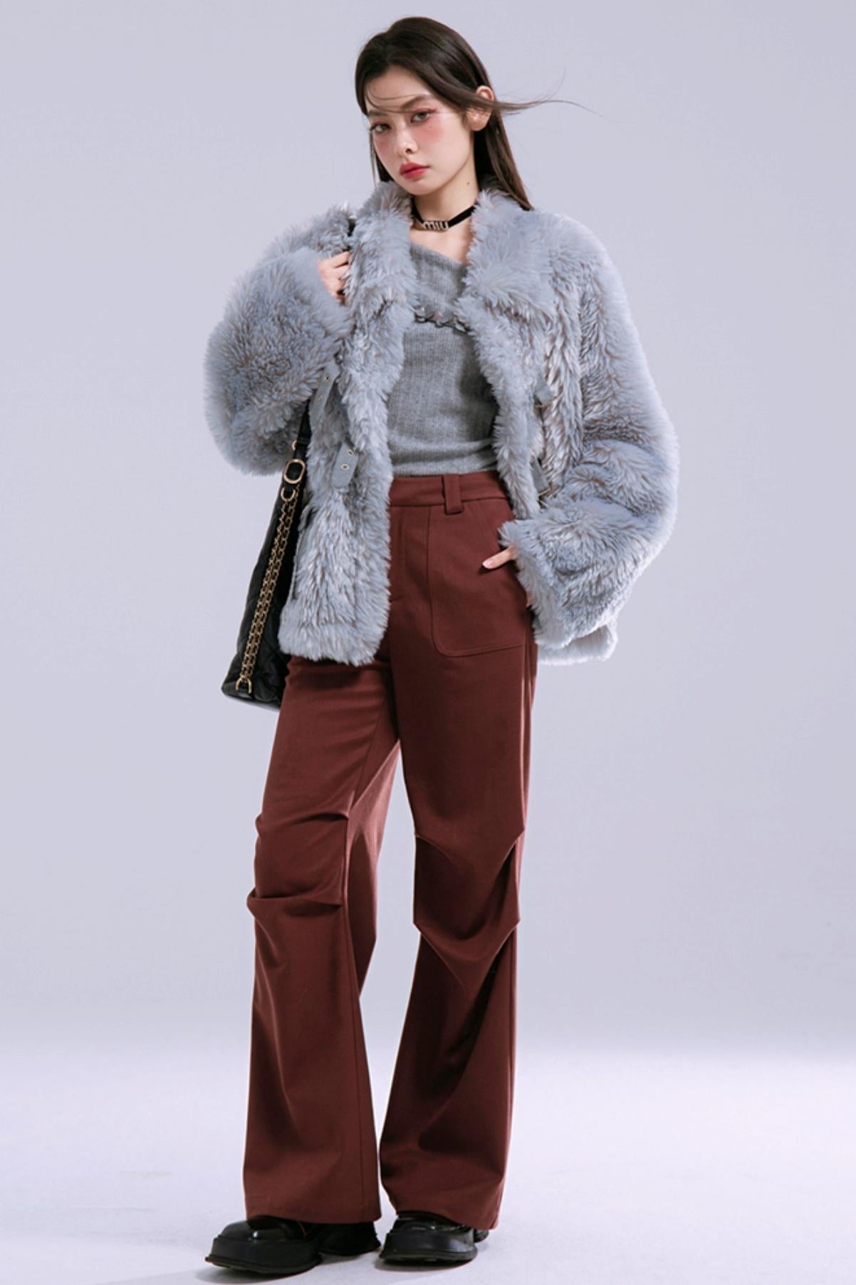 Pantalons en laine Lyocell City Cargo 