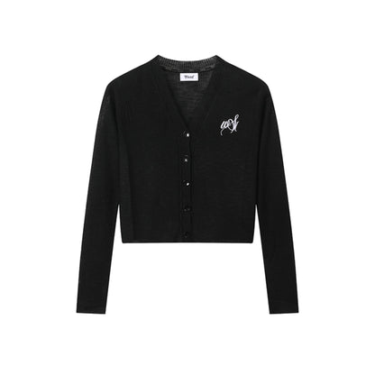 Summer Halter Dress With Black Cardigan Set-Up