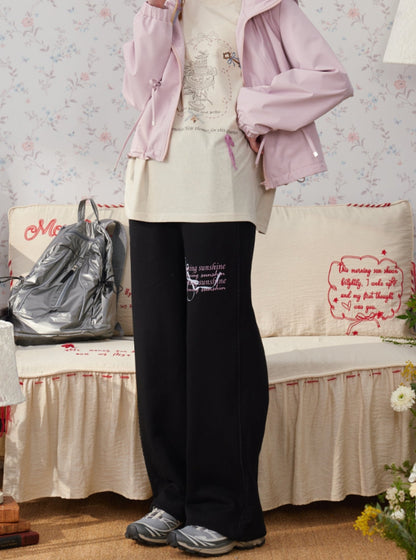 Drap Straight Wide-leg Set-up