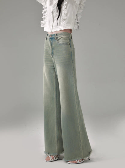 Wide Retro Bootcut Pants