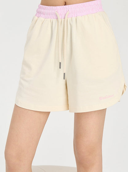 Stripe Stitching Short Pants