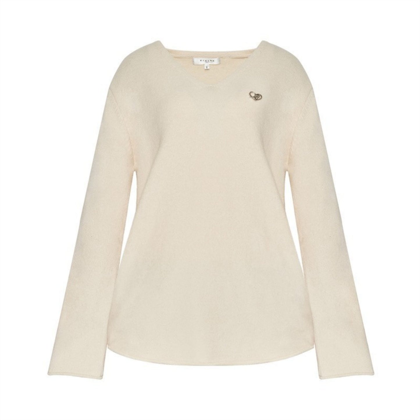 Rolled Sweater & Wide-Leg Pants Set-Up