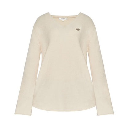 Rolled Sweater & Wide-Leg Pants Set-Up