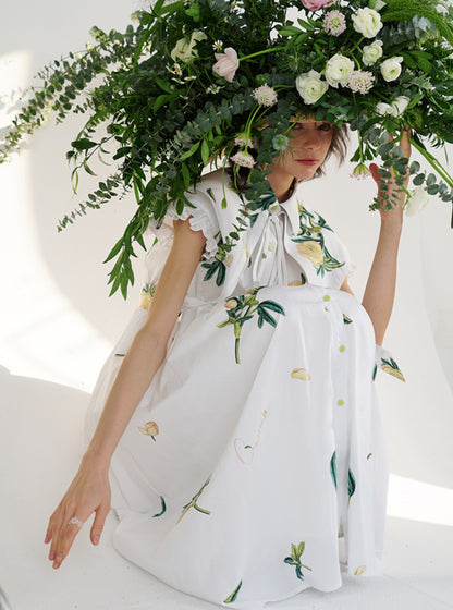 Vintage Chic Botanical Court Dress Set