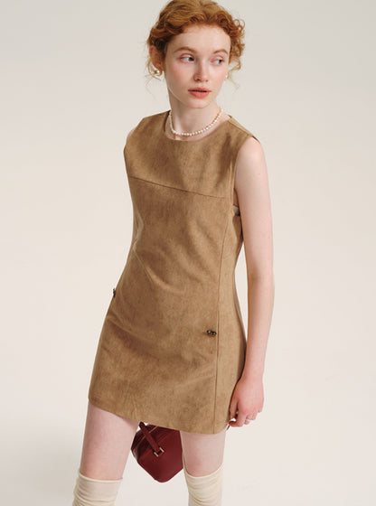 French Suede Dress