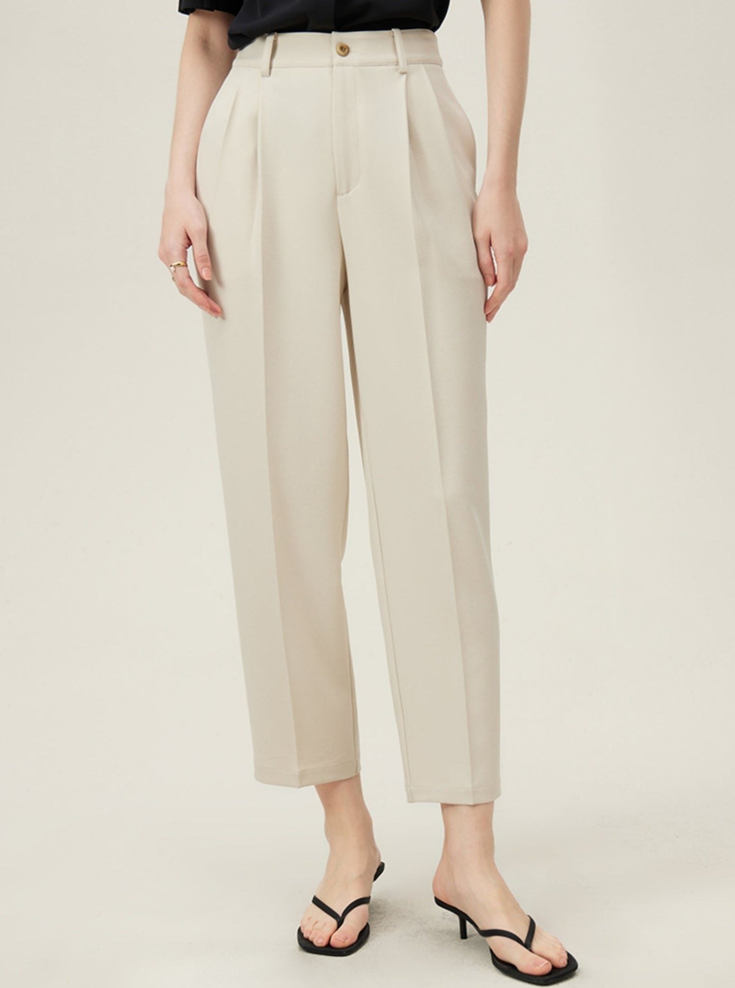 High Waist Suit Loose Slim Tapered Pants