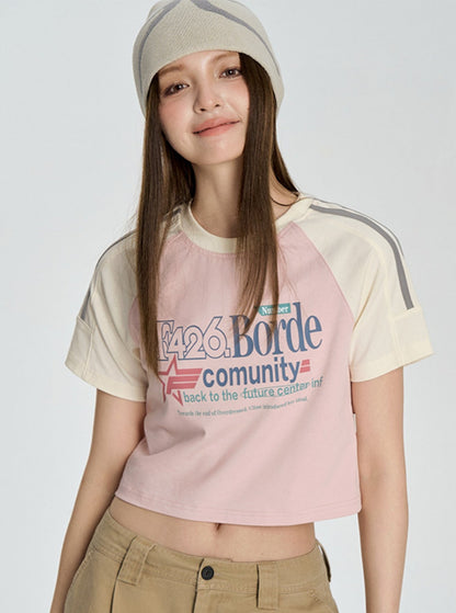 Star Letter Contrast T-Shirt